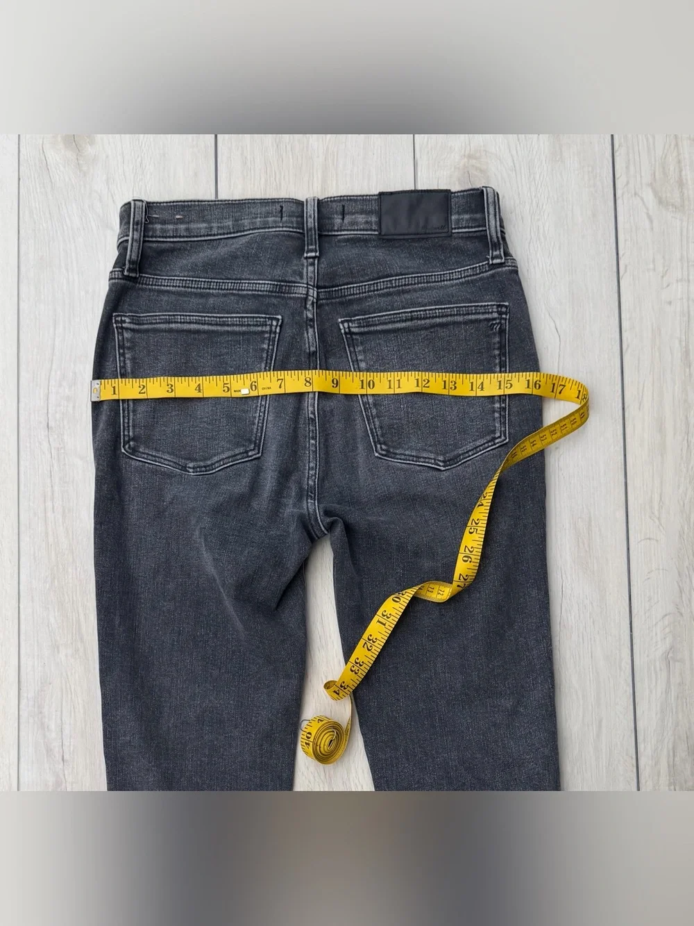 Madewell 10” High Rise Dark Gray Skinny Jeans 28 Quality Stretch Denim Baddie